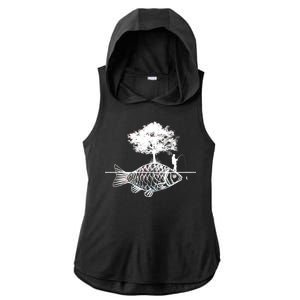 Fishing Life Ladies PosiCharge Tri-Blend Wicking Draft Hoodie Tank