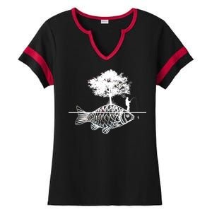 Fishing Life Ladies Halftime Notch Neck Tee