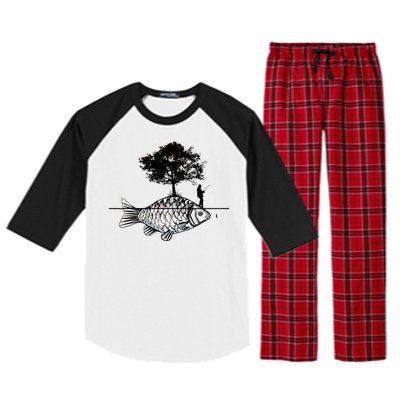 Fishing Life Raglan Sleeve Pajama Set