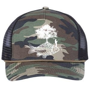 Fishing Life Retro Rope Trucker Hat Cap