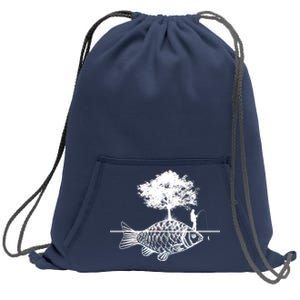 Fishing Life Sweatshirt Cinch Pack Bag