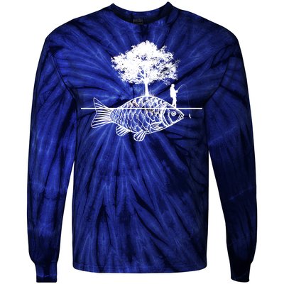 Fishing Life Tie-Dye Long Sleeve Shirt