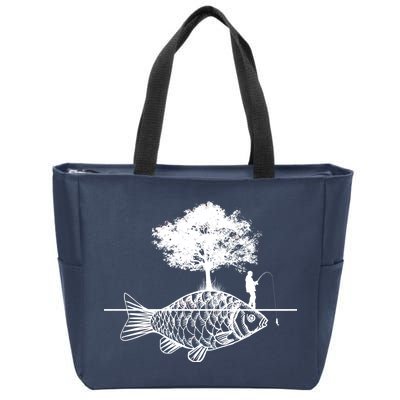 Fishing Life Zip Tote Bag