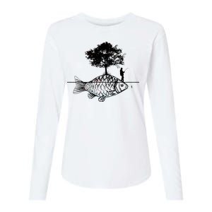 Fishing Life Womens Cotton Relaxed Long Sleeve T-Shirt