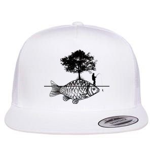 Fishing Life Flat Bill Trucker Hat