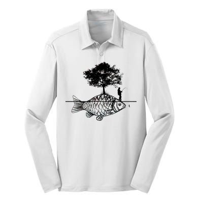 Fishing Life Silk Touch Performance Long Sleeve Polo