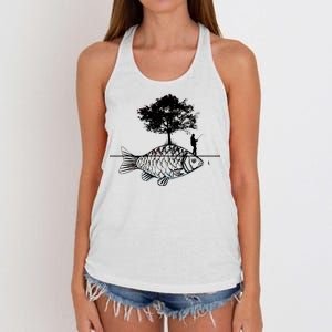 Fishing Life Women's Knotted Racerback Tank