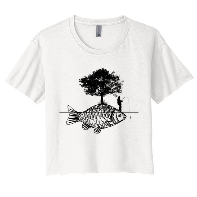 Fishing Life Crop Top