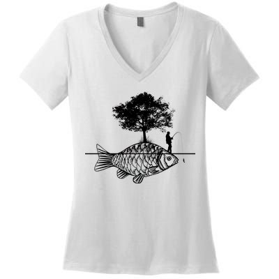 Fishing Life Women's V-Neck T-Shirt