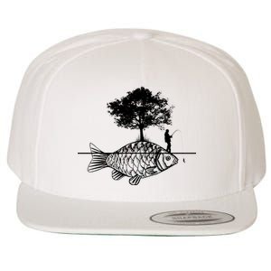 Fishing Life Wool Snapback Cap