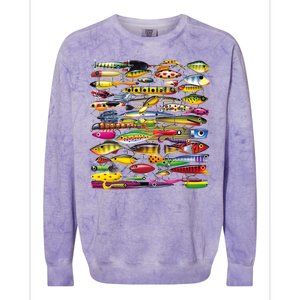 Fishing Lures Colorblast Crewneck Sweatshirt