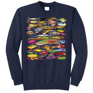 Fishing Lures Tall Sweatshirt