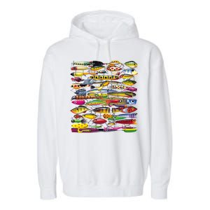 Fishing Lures Garment-Dyed Fleece Hoodie