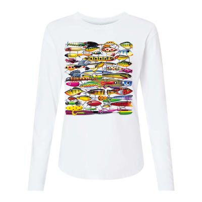 Fishing Lures Womens Cotton Relaxed Long Sleeve T-Shirt