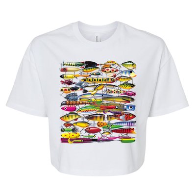 Fishing Lures Bella+Canvas Jersey Crop Tee