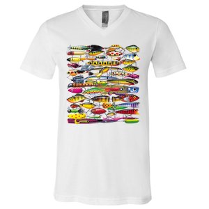 Fishing Lures V-Neck T-Shirt