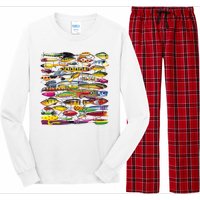 Fishing Lures Long Sleeve Pajama Set