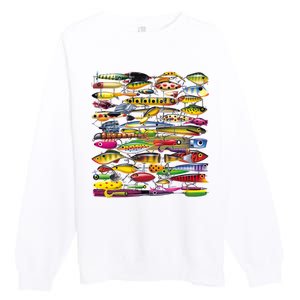 Fishing Lures Premium Crewneck Sweatshirt