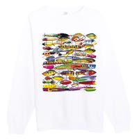 Fishing Lures Premium Crewneck Sweatshirt