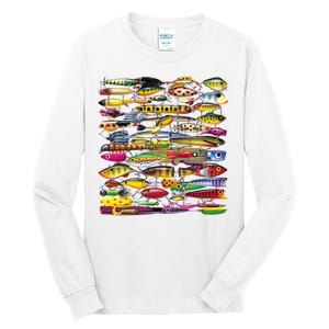 Fishing Lures Tall Long Sleeve T-Shirt