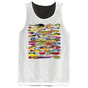 Fishing Lures Mesh Reversible Basketball Jersey Tank