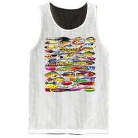 Fishing Lures Mesh Reversible Basketball Jersey Tank