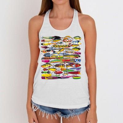 Fishing Lures Women's Knotted Racerback Tank