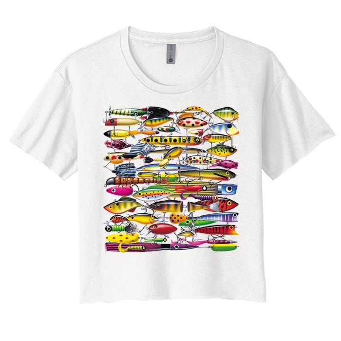 Fishing Lures Women's Crop Top Tee