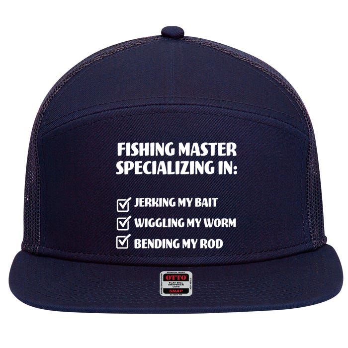 Fishing Master Specializing 7 Panel Mesh Trucker Snapback Hat