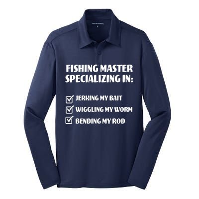 Fishing Master Specializing Silk Touch Performance Long Sleeve Polo