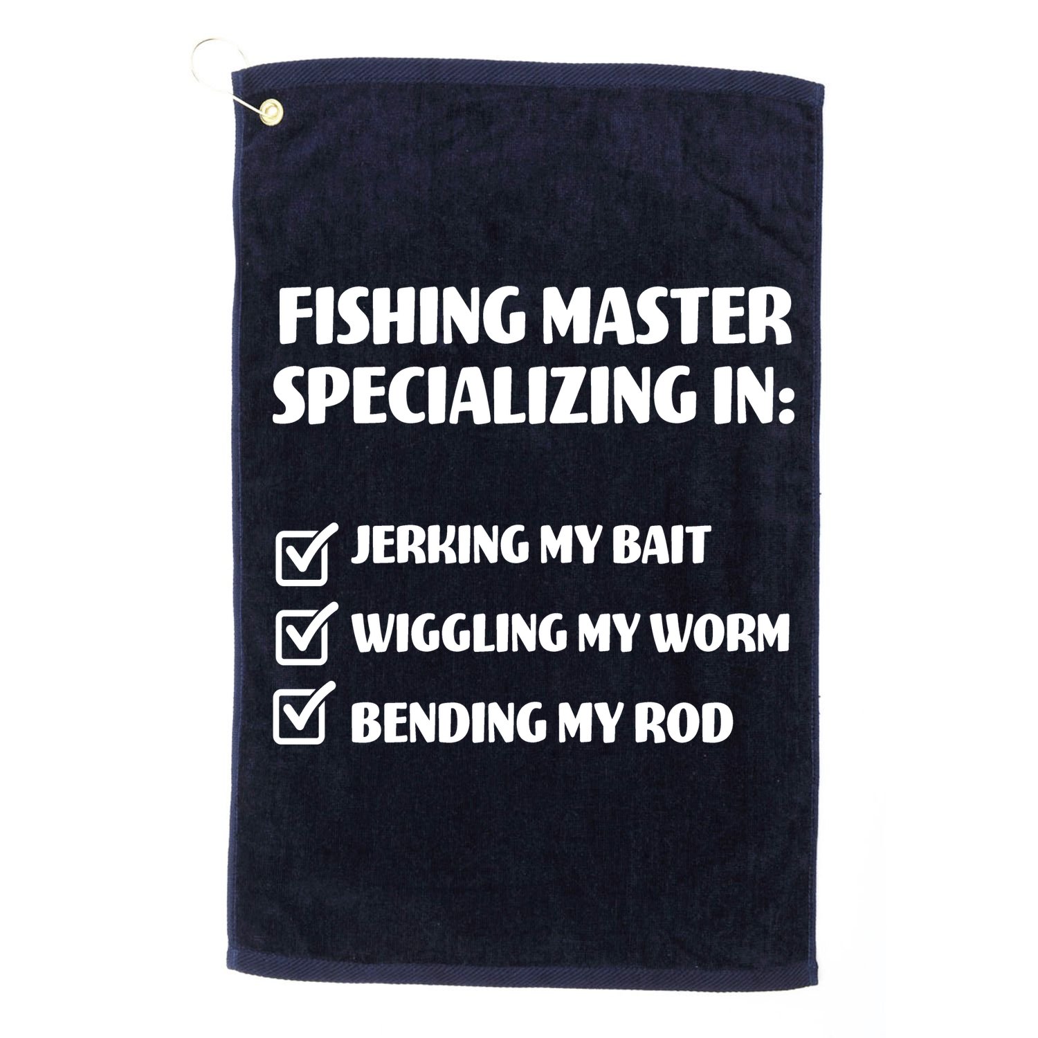 Fishing Master Specializing Golf Towel