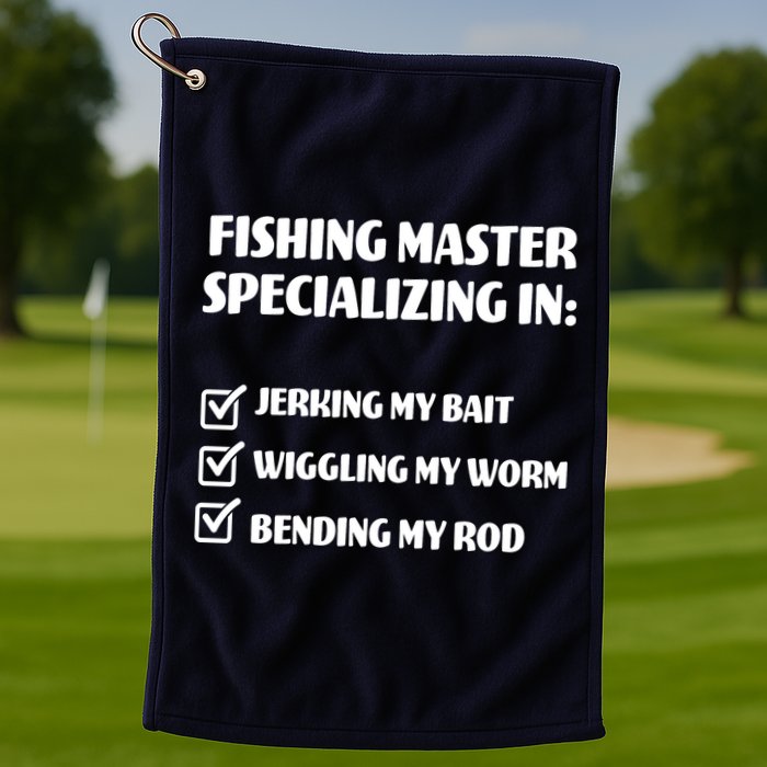 Fishing Master Specializing Golf Towel