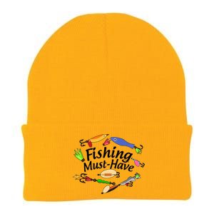 Fishing Must-Have Fishing Lures Knit Cap Winter Beanie