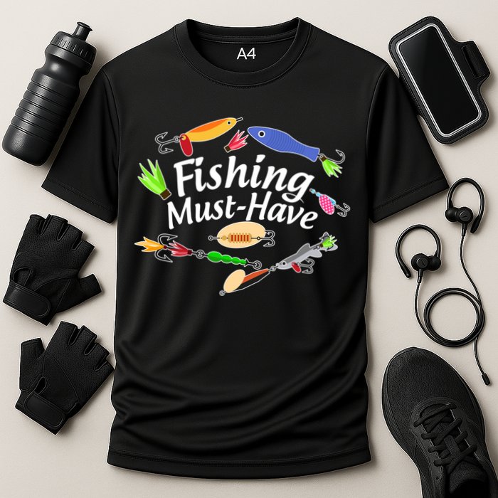 Fishing Must-Have Fishing Lures Cooling Performance Crew T-Shirt
