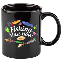 Fishing Must-Have Fishing Lures 11oz C Handle Ceramic Mug
