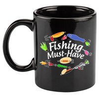 Fishing Must-Have Fishing Lures 11oz C Handle Ceramic Mug