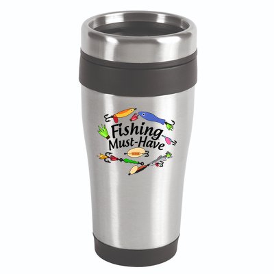 Fishing Must-Have Fishing Lures 16oz Travel Tumbler