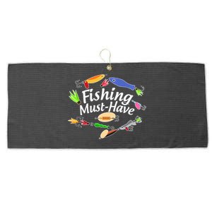 Fishing Must-Have Fishing Lures Large Microfiber Waffle Golf Towel