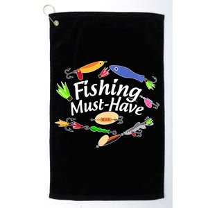 Fishing Must-Have Fishing Lures Platinum Collection Golf Towel