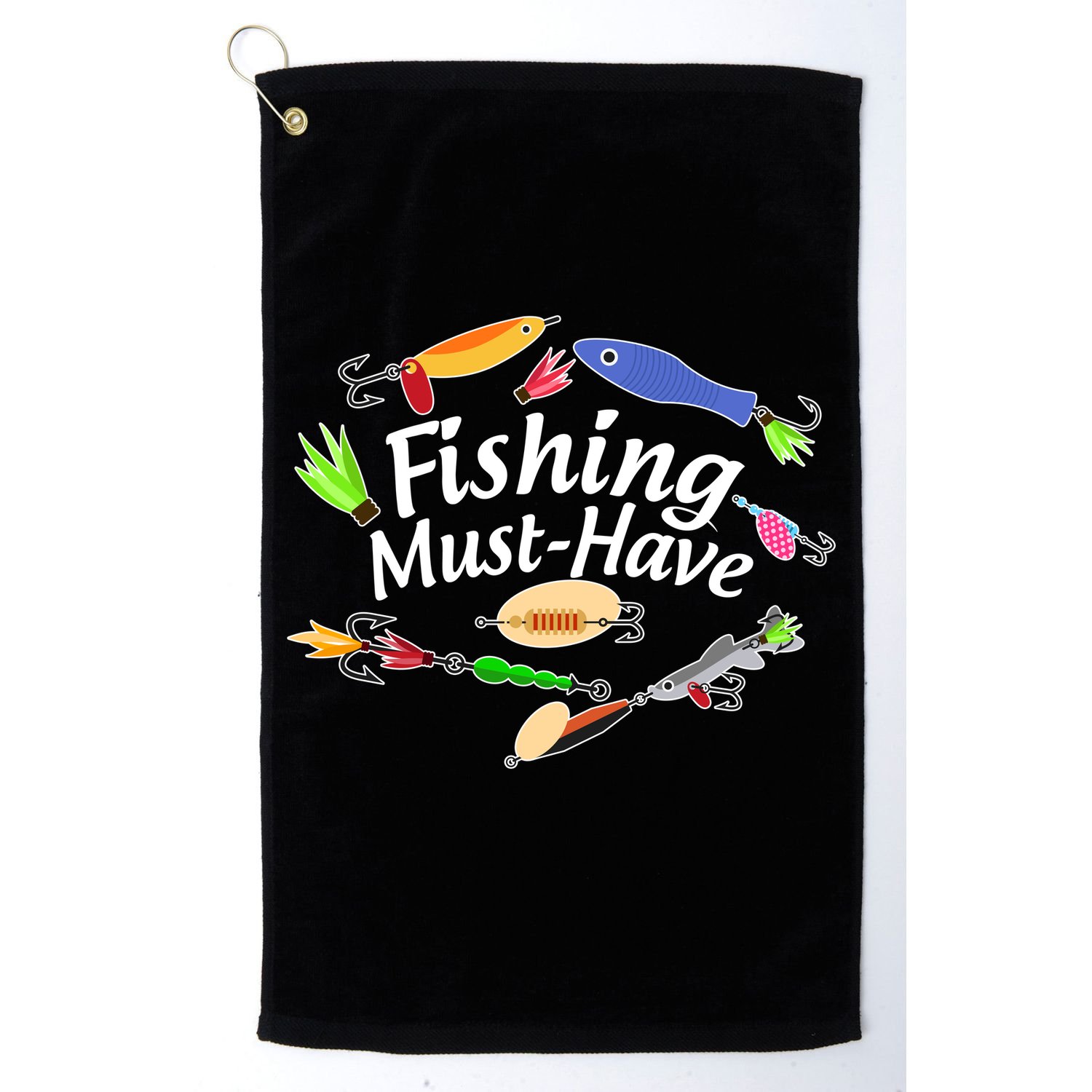 Fishing Must-Have Fishing Lures Golf Towel