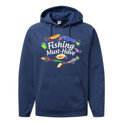 Fishing Must-Have Fishing Lures Performance Fleece Hoodie