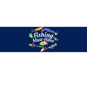 Fishing Must-Have Fishing Lures Bumper Sticker