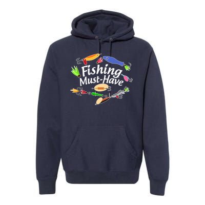 Fishing Must-Have Fishing Lures Premium Hoodie