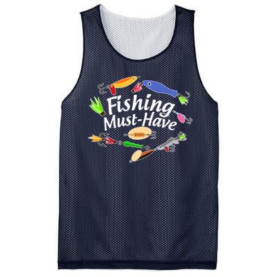 Fishing Must-Have Fishing Lures Mesh Reversible Basketball Jersey Tank