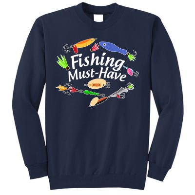 Fishing Must-Have Fishing Lures Tall Sweatshirt