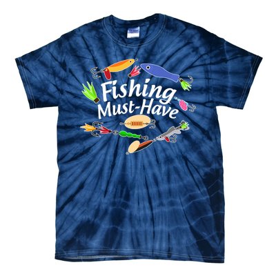 Fishing Must-Have Fishing Lures Tie-Dye T-Shirt