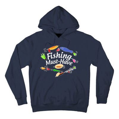 Fishing Must-Have Fishing Lures Tall Hoodie