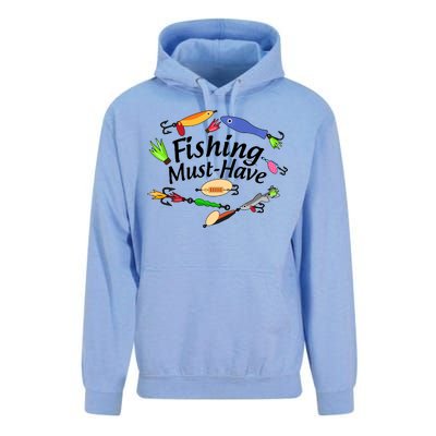 Fishing Must-Have Fishing Lures Unisex Surf Hoodie