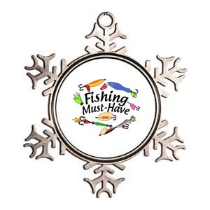 Fishing Must-Have Fishing Lures Metallic Star Ornament