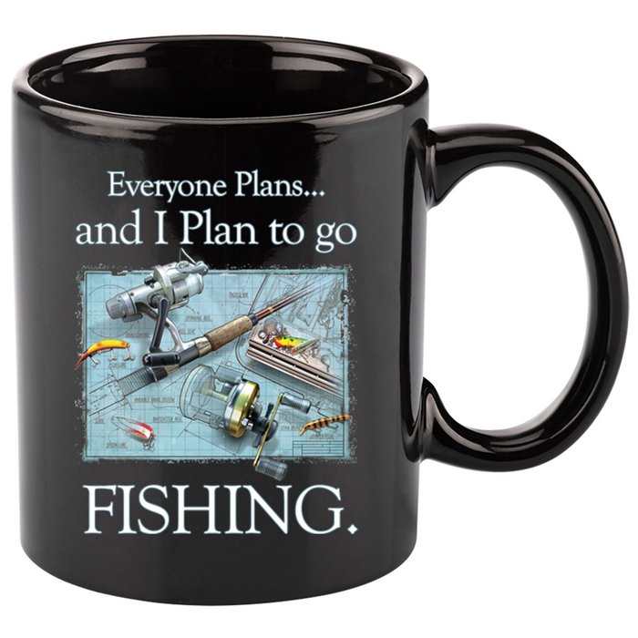 Fishing: Plan To Fish 11oz C Handle Ceramic Mug